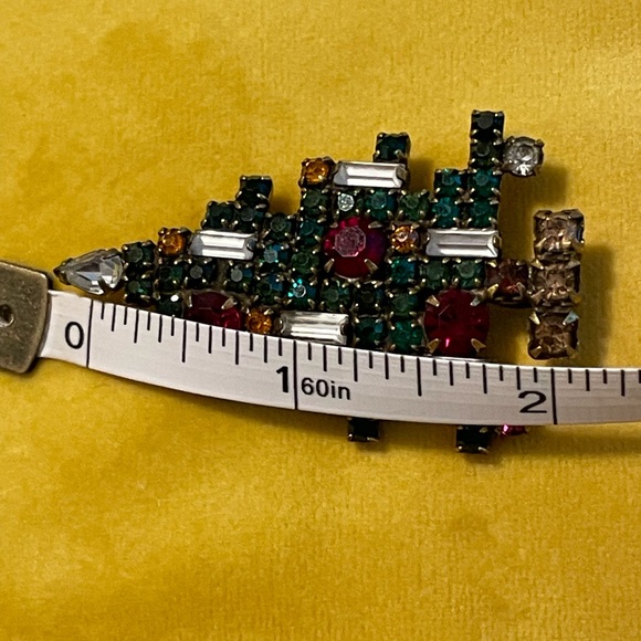 Rare Weiss Christmas Tree Brooch - Picture 2 of 4